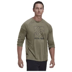 Five Ten - 5.10 L/S Jersey - Maillot De Cyclisme -Outdoor Soldes five ten 510 l s jersey maillot de cyclisme detail 4
