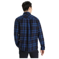 Icebreaker - Dawnder L/S Flannel Shirt Plaid - Chemise -Outdoor Soldes icebreaker dawnder l s flannel shirt plaid chemise detail 3