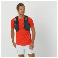 Salomon - Sense Pro 2 With Flasks - Sac à Dos Trail -Outdoor Soldes salomon sense pro 2 with flasks sac a dos trail detail 3